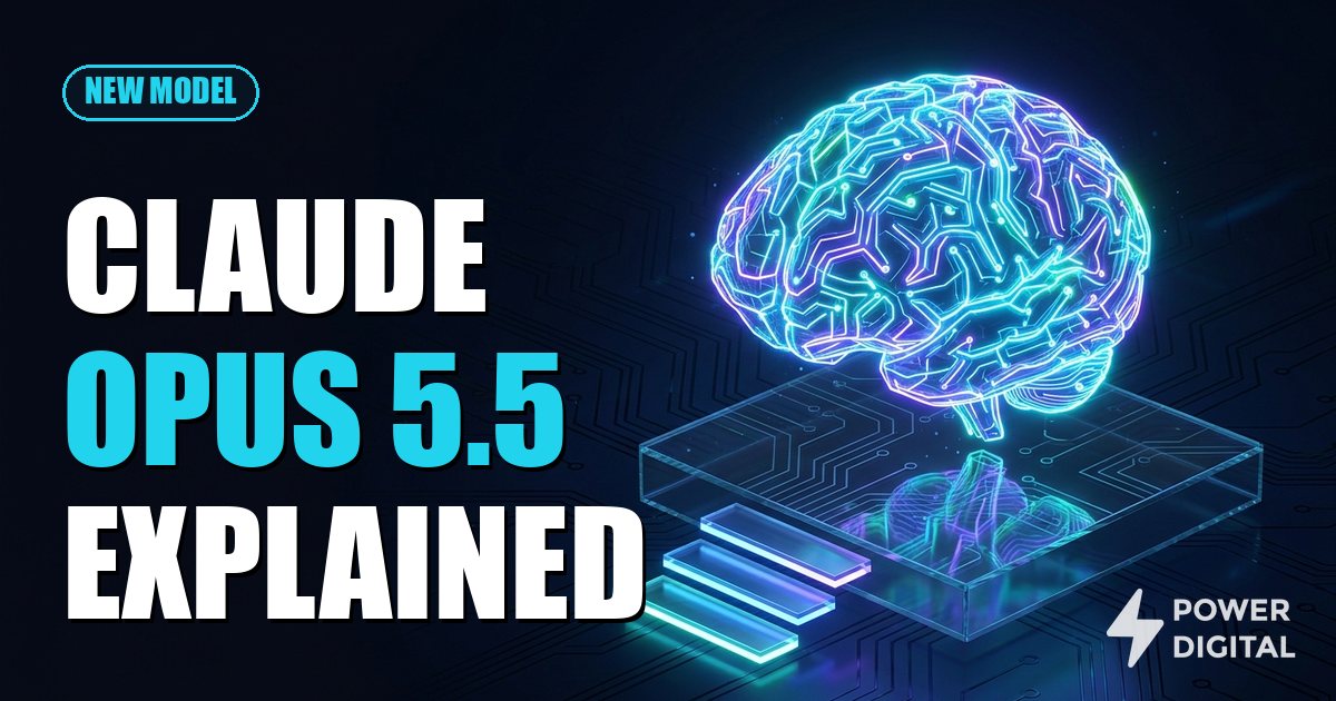 Cartoon robot and business owner with the headline Claude Opus 5.5 explained
